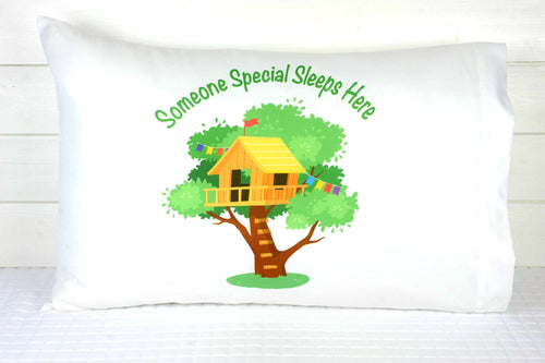 Children's treehouse pillowcase